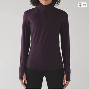 Lululemon Plum Fresh Tracks 1/2 zip